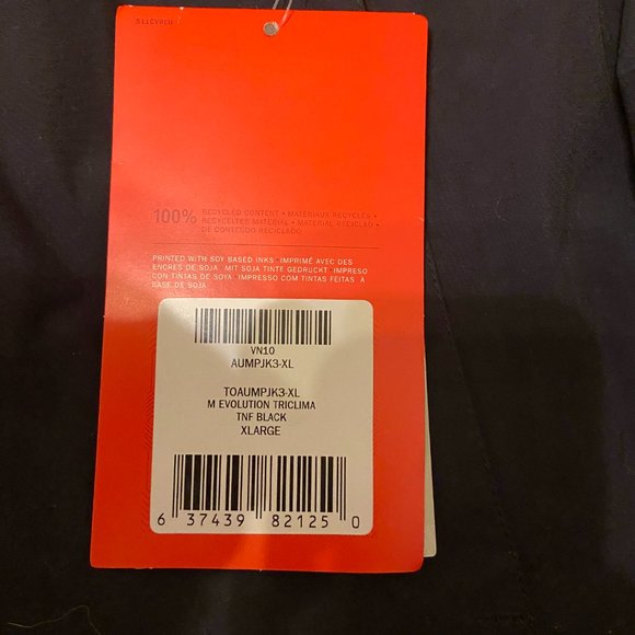 The North Face Black TriClimate Winter Coat w/ Liner New Chevron XL New - Picture 4 of 13